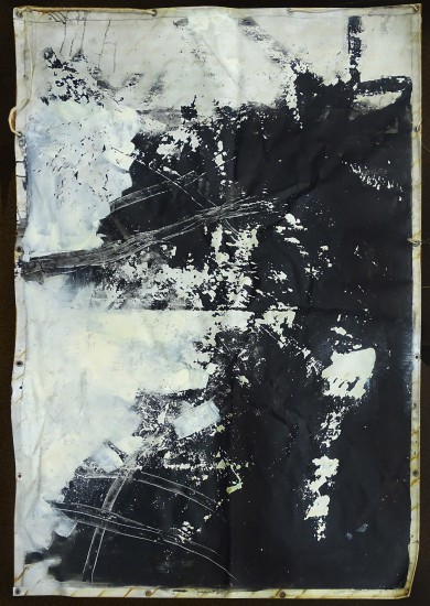 Topografia II | akryl na plandece | 200 x 140 cm