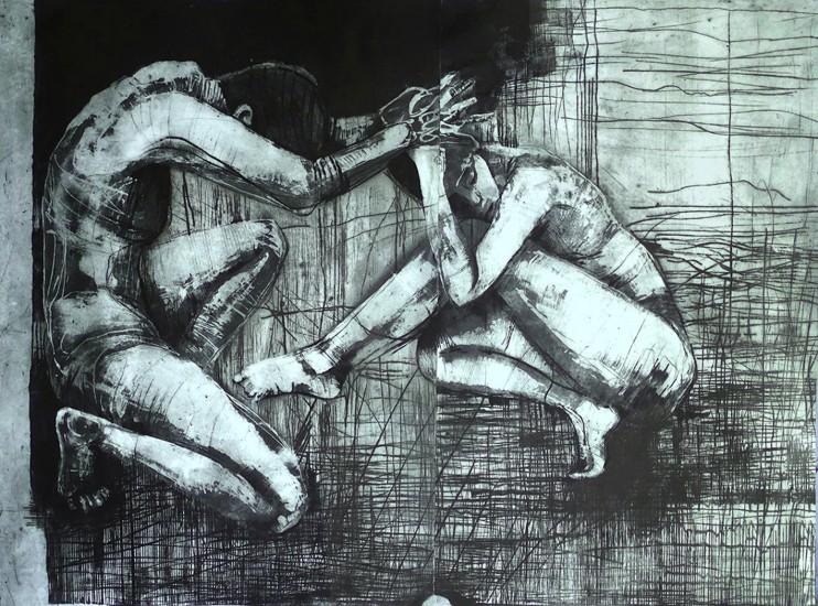 Opór | algrafia | 140 x 100 cm