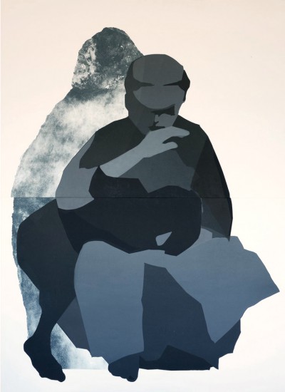 Pieta Litzmannstadt | serigrafia, wklęsłodruk | 149×109 cm | 2015