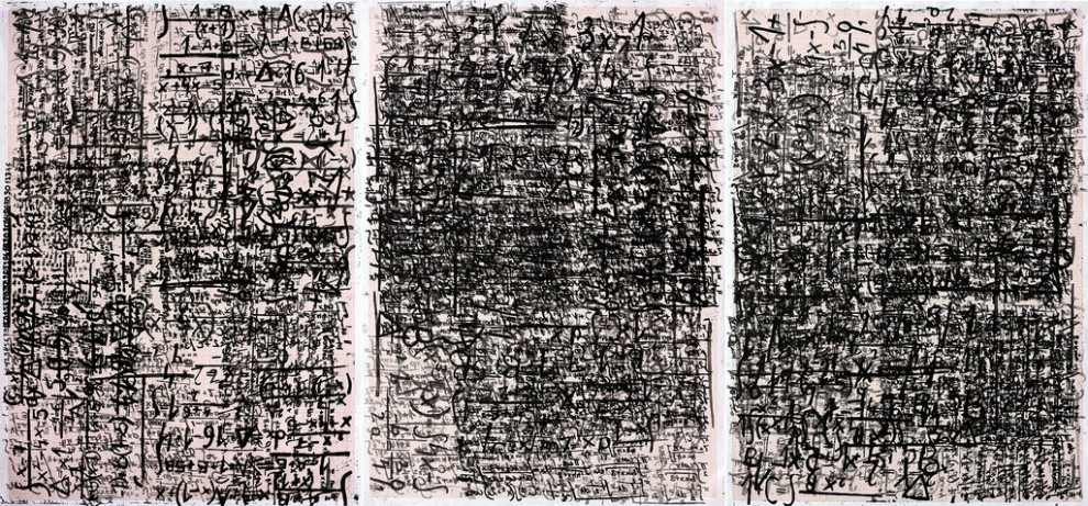  19-21 Palimpsesty | linoryt | 63×88 cm | 2015