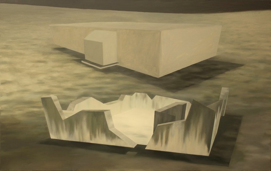 prezentacja dodatkowa do dyplomu | Bunkier | olej na płótnie | 190×120 cm | 2015