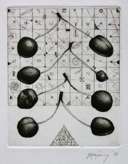 Exl Anny Stoff | intaglio | 9x7,5cm | 2017