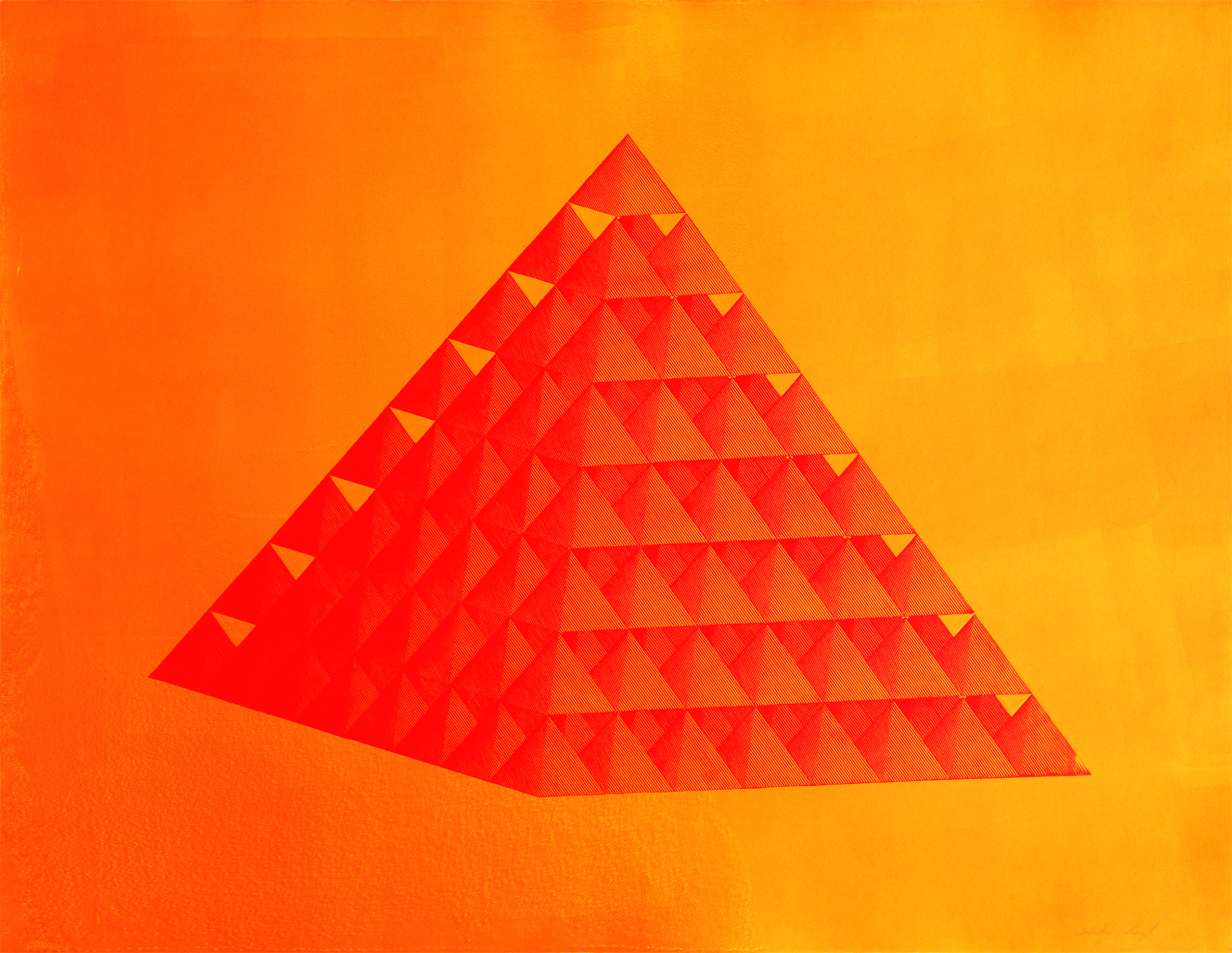 Inter piramids II, linoryt