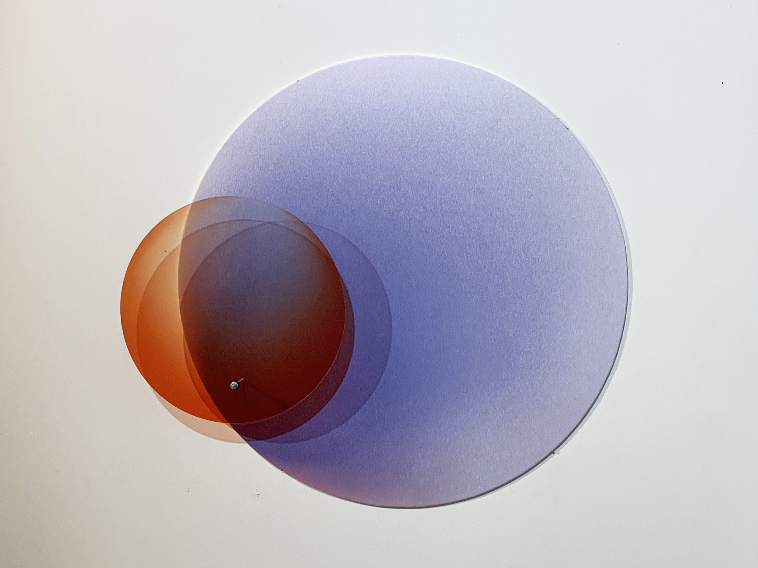 Kolor i światło I, akwatinta, druk cyfrowy, papier, pleksi, 93,7 x 93,7 cm, 2020