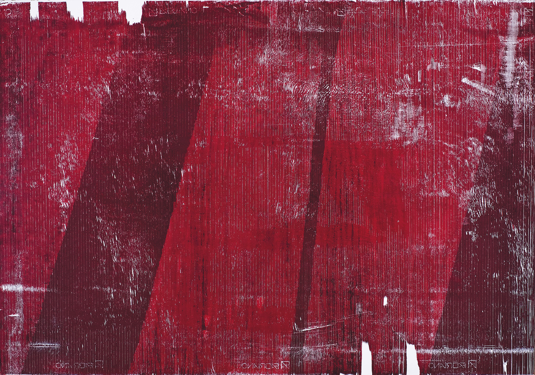 MIchał Rygielski, Moment 20.05.2021 z cyklu projekt ARTzheimer, drzeworyt, 700 x 100 cm, 2021